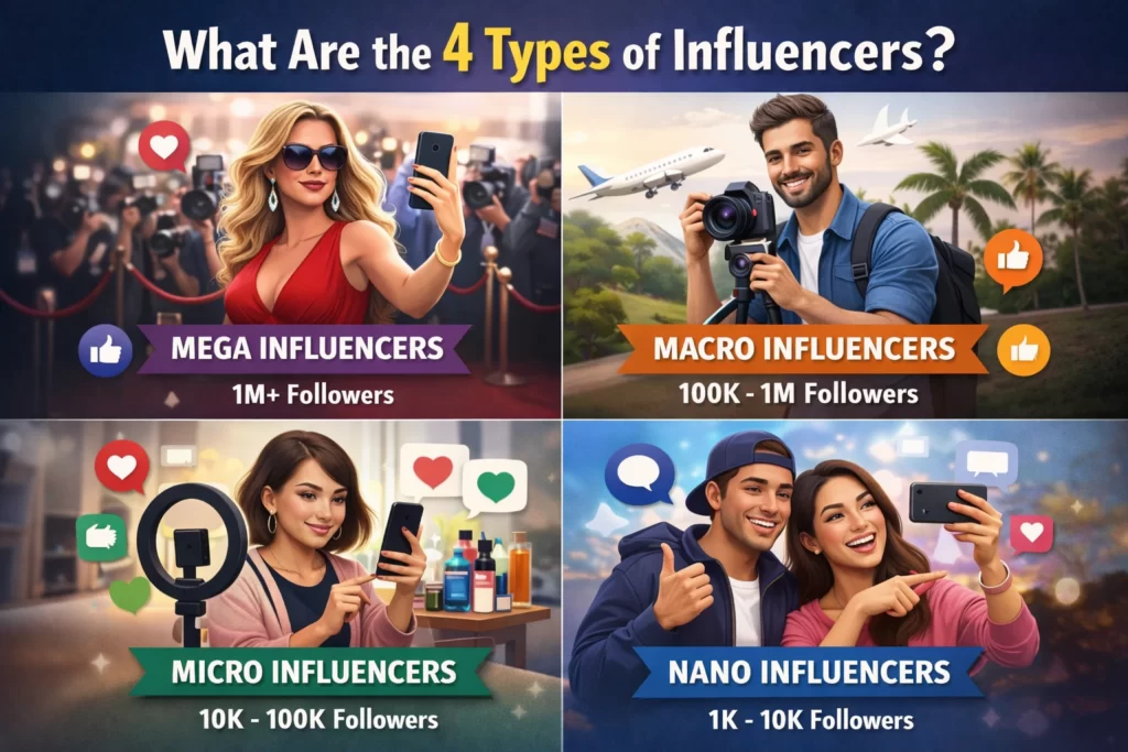 What Are the 4 Types of Influencers? - That PR Firm