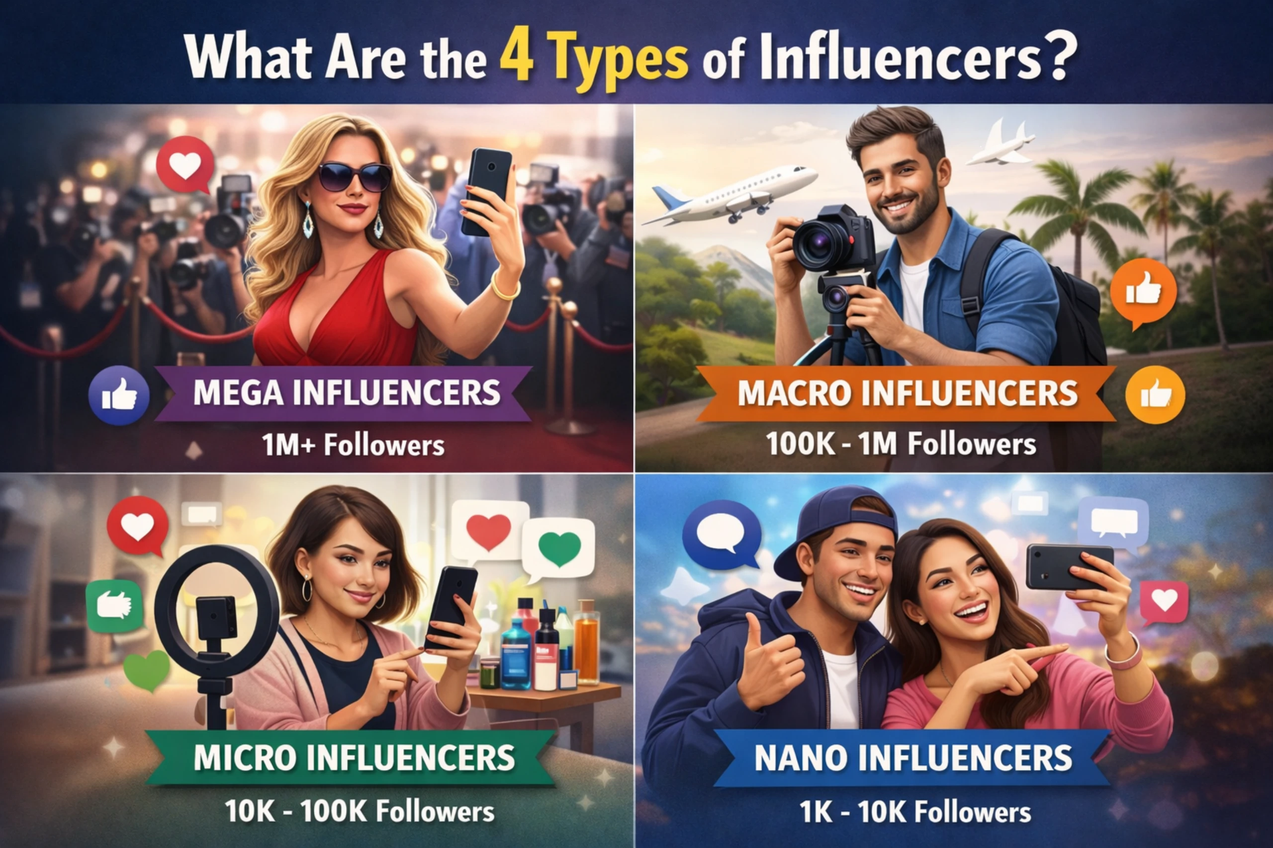 What Are the 4 Types of Influencers?